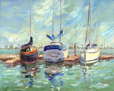 "San Diego Boats" by Joan Boyer